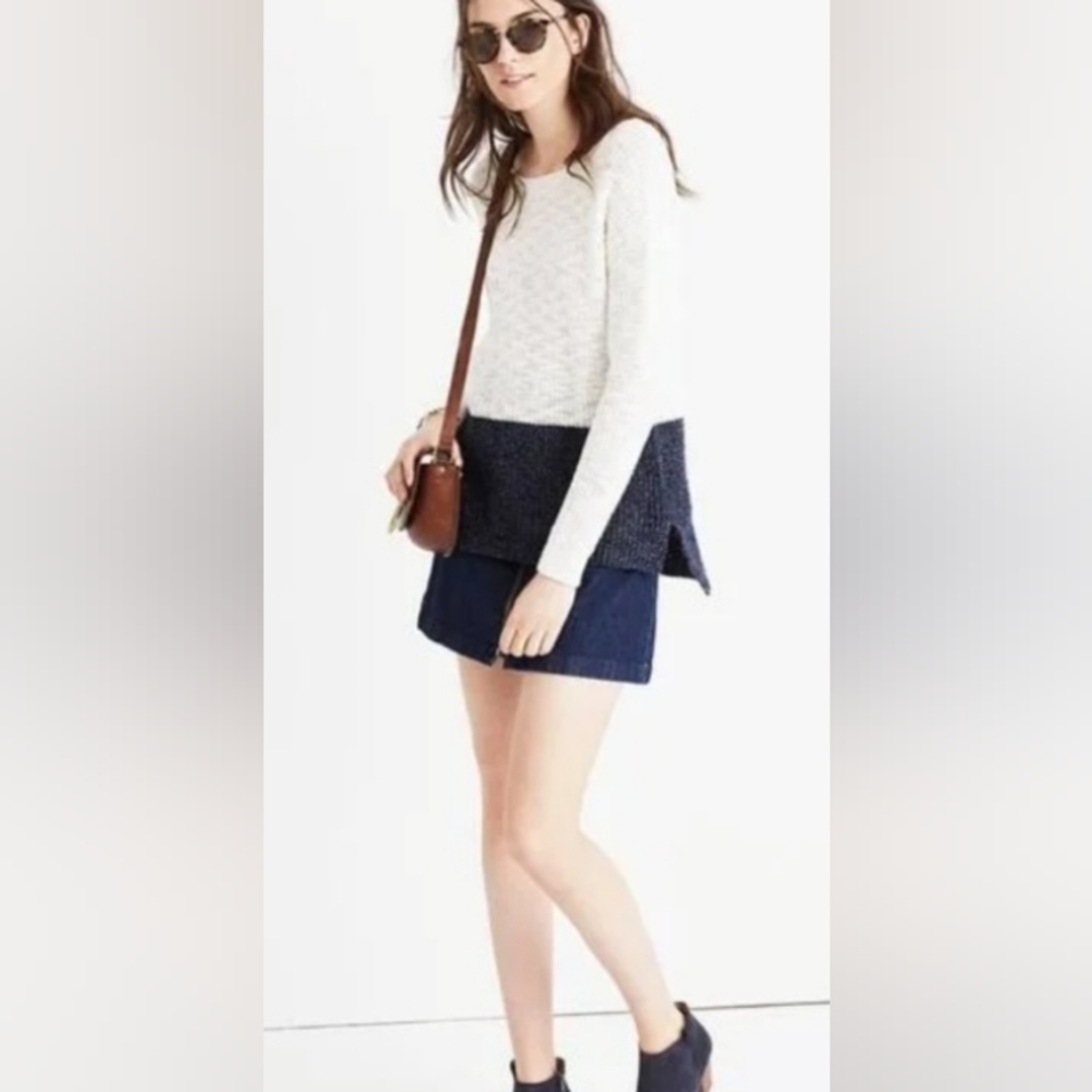 Madewell Sweaters Madewell Eastbank Colorblock Pullover Sweater size S